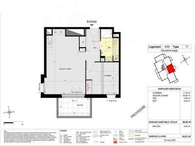 Louer Appartement 46 m2 Saint-nazaire