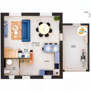 For sale Joue-sur-erdre 5 rooms 77 m2 Loire atlantique (44440) photo 4