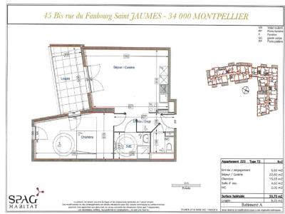 For rent Montpellier 2 rooms 50 m2 Herault (34000) photo 4
