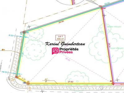 Annonce Vente Terrain Lussac 33
