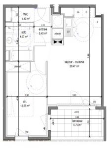 Annonce Location 2 pi�ces Appartement Castelnau-le-lez 34