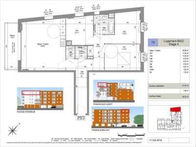 For rent Valenciennes 4 rooms 81 m2 Nord (59300) photo 2
