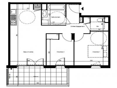 For rent Cluses 3 rooms 58 m2 Haute savoie (74300) photo 0