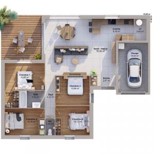 Acheter Maison 104 m2 Pierric