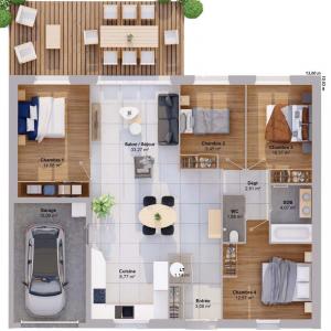 Acheter Maison 102 m2 Nozay