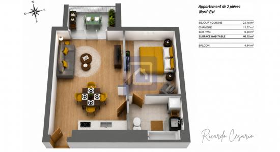 Annonce Vente 2 pi�ces Appartement Quimper 29
