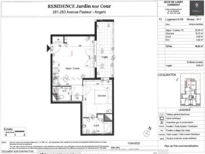 Annonce Vente 2 pi�ces Appartement Angers 49