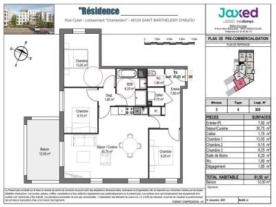 Acheter Appartement Saint-barthelemy-d'anjou 277000 euros