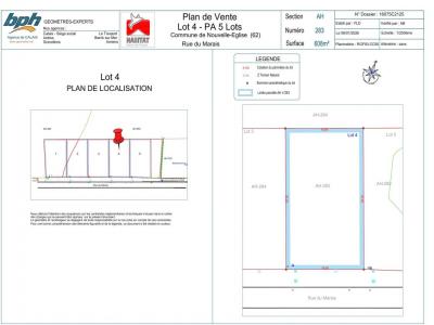 Annonce Vente Terrain Nouvelle-eglise 62