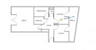 For rent Apartment Champagney  51 m2 2 pieces