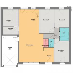 Acheter Maison 102 m2 Plessis-grammoire