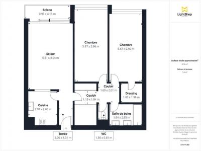 Annonce Vente 3 pi�ces Appartement Courbevoie 92