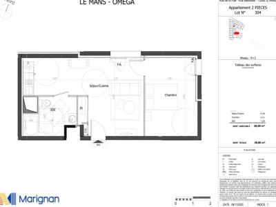 For rent Mans 2 rooms 38 m2 Sarthe (72000) photo 1