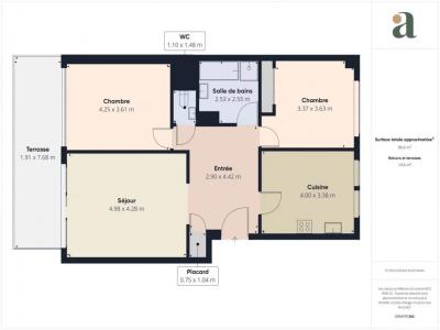 For sale Lyon-4eme-arrondissement 3 rooms 87 m2 Rhone (69004) photo 4