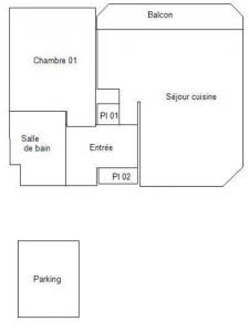 For rent Pontault-combault 2 rooms 37 m2 Seine et marne (77340) photo 4