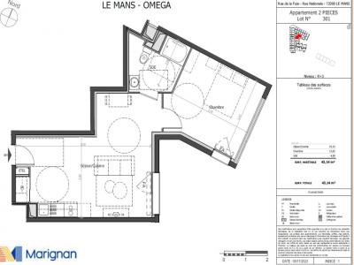 Louer Appartement 43 m2 Mans