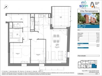 For rent Ronchin 3 rooms 64 m2 Nord (59790) photo 1