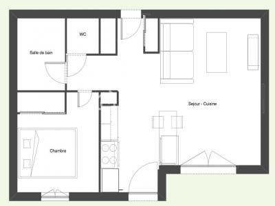 For rent Chapelle-sur-erdre 2 rooms 47 m2 Loire atlantique (44240) photo 1