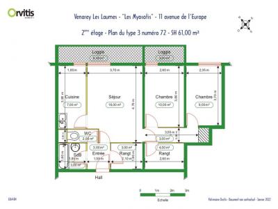 For rent Venarey-les-laumes 3 rooms 61 m2 Cote d'or (21150) photo 0