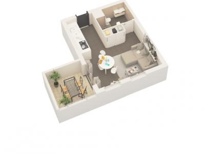 For rent Ajaccio 1 room 29 m2 Corse (20090) photo 0