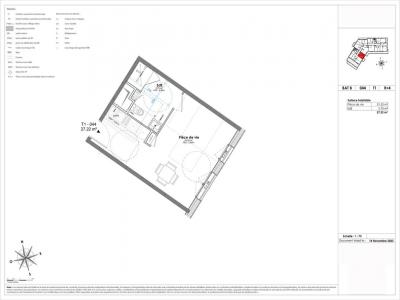 Louer Appartement 27 m2 Caen