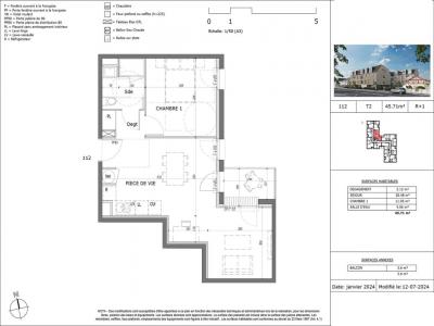 Louer Appartement 45 m2 Caen
