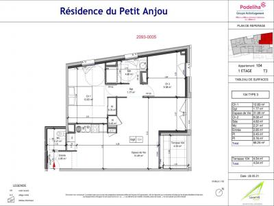 For rent Angers 3 rooms 66 m2 Maine et loire (49000) photo 0