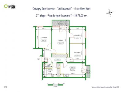 For rent Chevigny-saint-sauveur 4 rooms 76 m2 Cote d'or (21800) photo 0