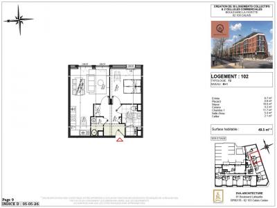 Acheter Appartement 50 m2 Calais