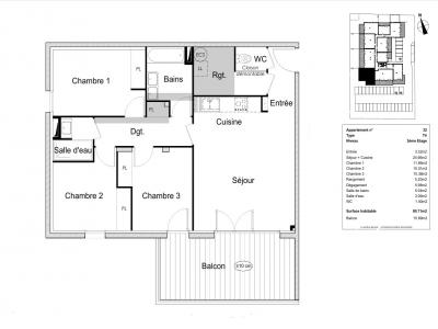 Annonce Vente 4 pi�ces Appartement Valras-plage 34