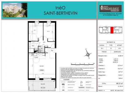 Annonce Location 3 pi�ces Appartement Saint-berthevin 53