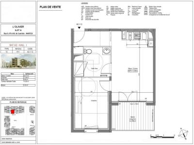 For rent Nantes 2 rooms 41 m2 Loire atlantique (44000) photo 1