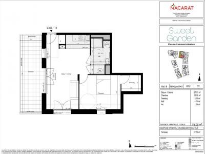 For rent Vertou 2 rooms 51 m2 Loire atlantique (44120) photo 2
