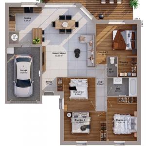 Acheter Maison 99 m2 Brandivy