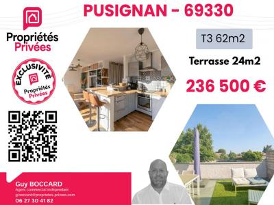 For sale Pusignan 3 rooms 62 m2 Rhone (69330) photo 0