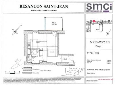 For rent Besancon 1 room 37 m2 Doubs (25000) photo 1