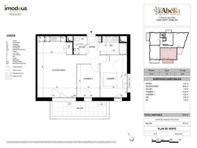 Annonce Location 3 pi�ces Appartement Saint-herblain 44