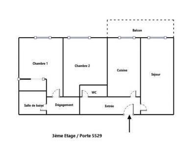 Annonce Vente 3 pi�ces Appartement Blagnac 31