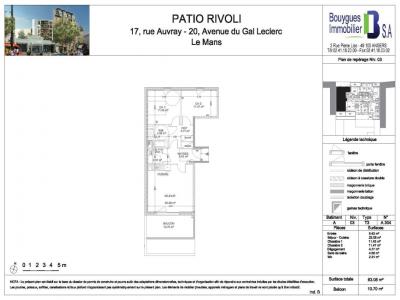 Louer Appartement 63 m2 Mans