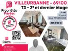For sale Apartment Villeurbanne  74 m2 3 pieces