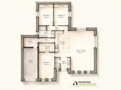 For sale Palluel 120 m2 Pas de calais (62860) photo 2