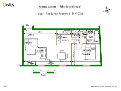 For rent Mirebeau-sur-beze 2 rooms 50 m2 Cote d'or (21310) photo 0
