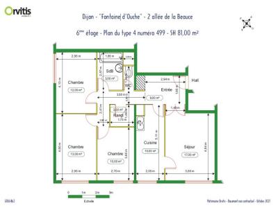 For rent Dijon 4 rooms 81 m2 Cote d'or (21000) photo 0