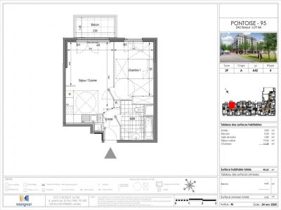 Louer Appartement Ennery 762 euros