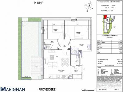 Annonce Vente 3 pi�ces Appartement Pont-pean 35