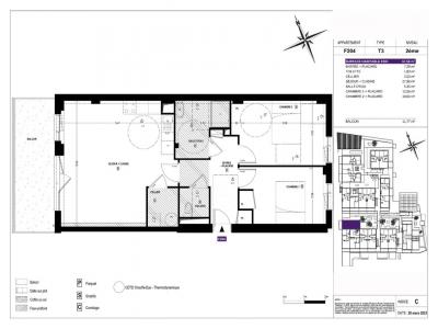 Louer Appartement 67 m2 Plescop