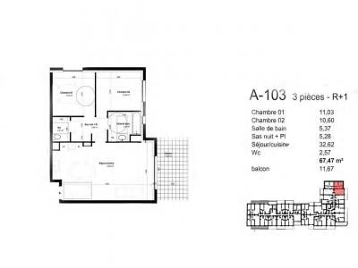 Annonce Location 3 pi�ces Appartement Maizieres-les-metz 57