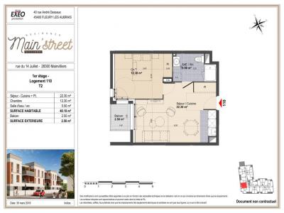 For rent Mainvilliers 2 rooms 40 m2 Eure et loir (28300) photo 2