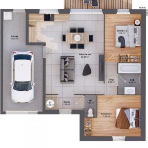 Acheter Maison 62 m2 Cellier