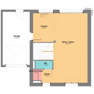 For sale Ligne 5 rooms 83 m2 Loire atlantique (44850) photo 2